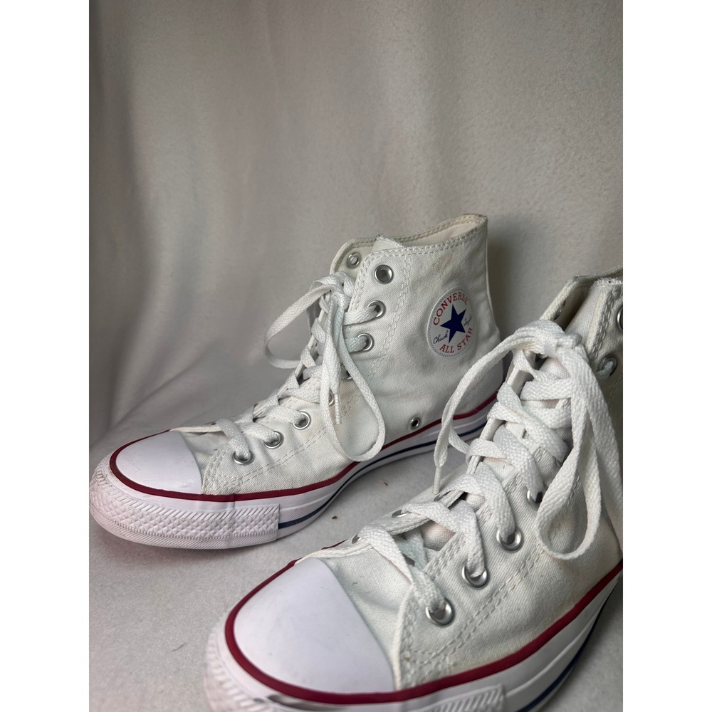 Converse Chuck Taylor All Star High Top White Canvas Mens 8 Womens 10 M7650 - Picture 3 of 8